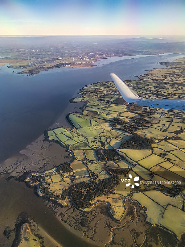 香农机场附近自然景观航拍图片素材