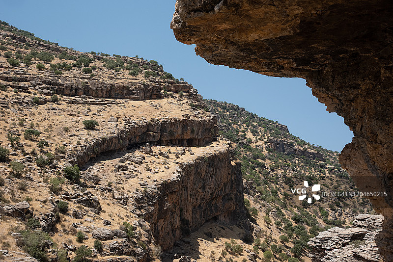 伊朗西部库尔德斯坦省帕兰甘山区附近的风景图片素材