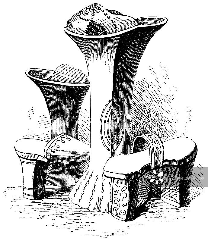 16世纪的乔邦鞋图片素材