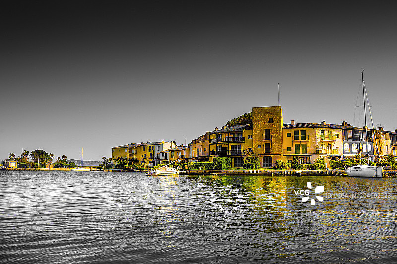 法国格里莫港水上城市图片素材