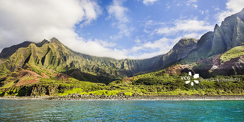 夏威夷可爱岛纳帕利海岸风光图片素材