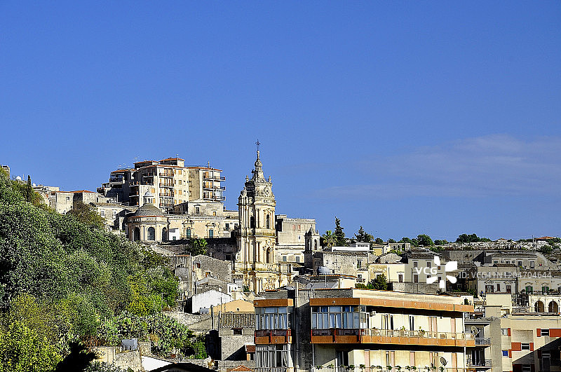 欧洲，意大利西西里岛，拉古萨；莫迪卡镇景观图片素材