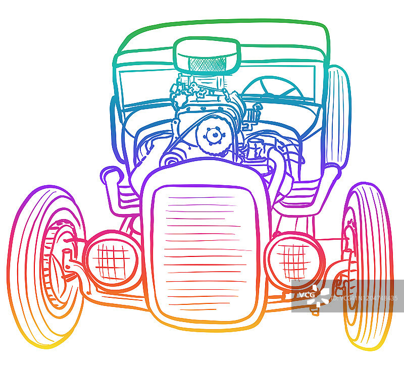 爱好汽车项目彩虹图片素材