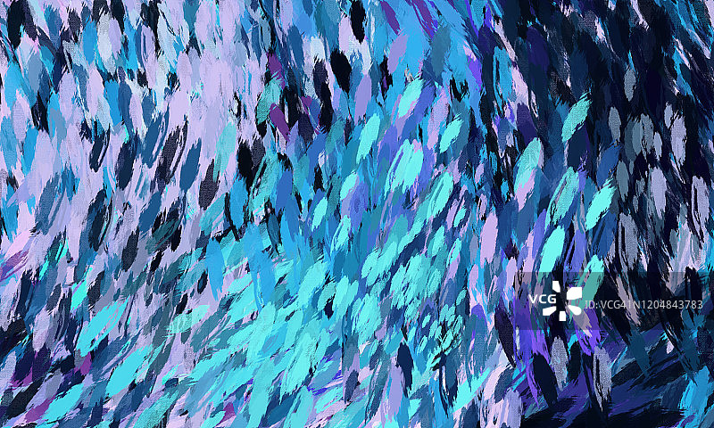 抽象点彩蓝紫色漩涡波浪背景未来数字艺术图片素材