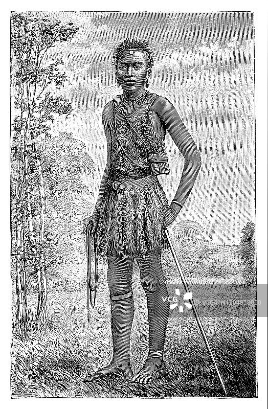 巴苏陀兰部落成员，非洲图片素材