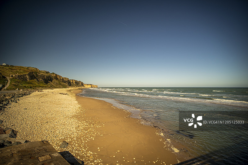 法国诺曼底的奥马哈海滩图片素材