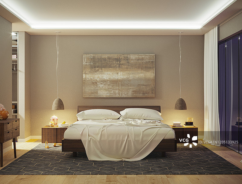现代的卧室图片素材