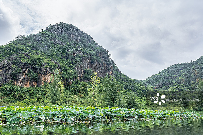 绿水青山田园风光图片素材
