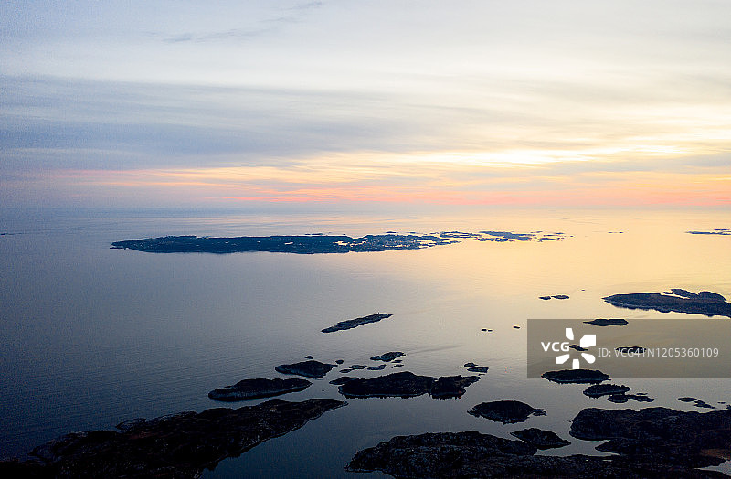 霍达兰群岛日落景色图片素材