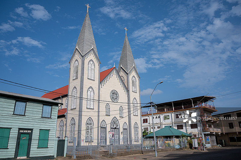 苏里南帕拉马里博圣罗莎天主教堂图片素材