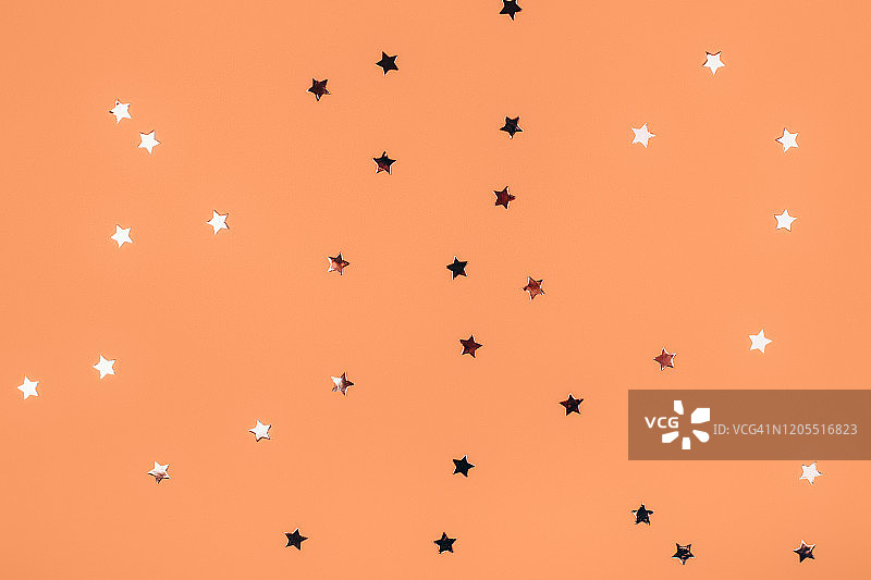 美丽的玫瑰金星星图片素材