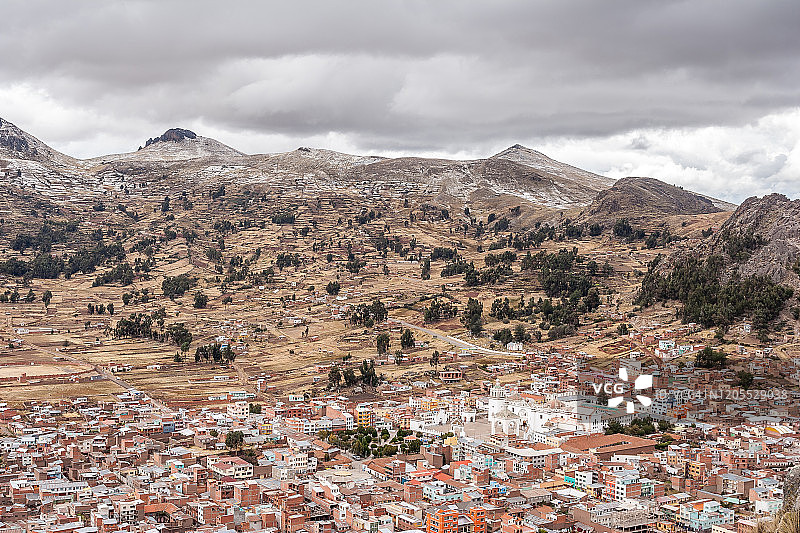 科帕卡巴纳城市鸟瞰图片素材