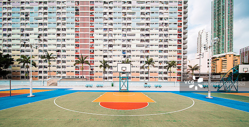 中国香港的彩色建筑照片图片素材