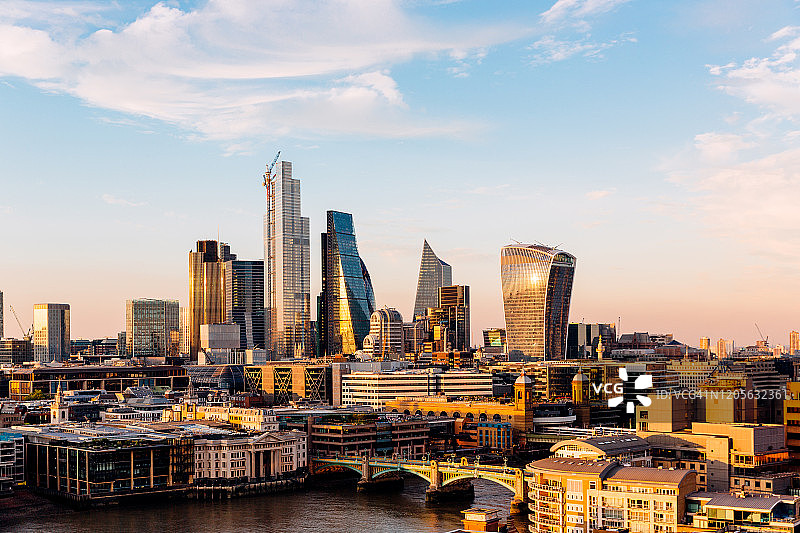 日落下的伦敦，英国图片素材