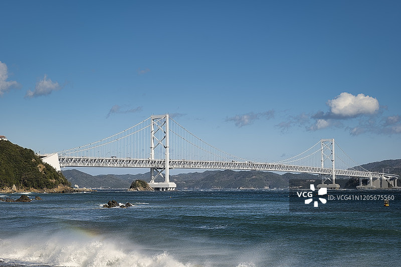 从鸣门市拍摄的鸣门大桥图片素材