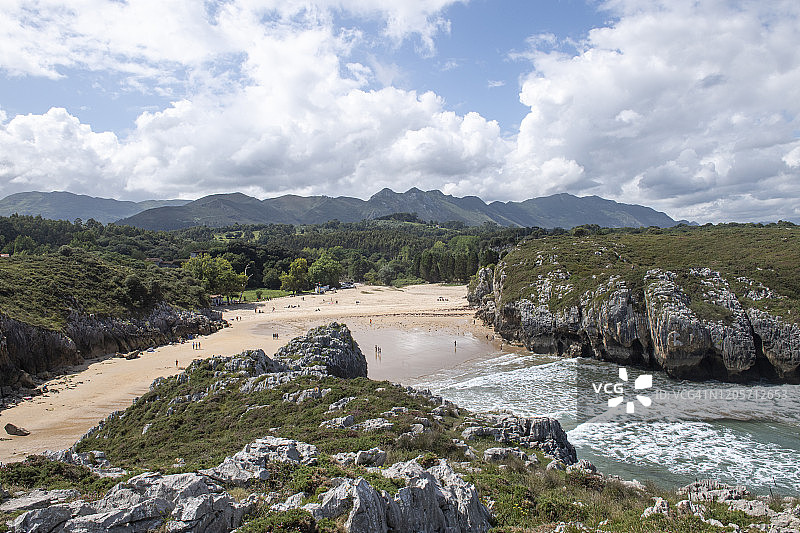 马尔海滩洞穴景色图片素材