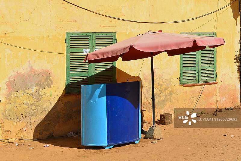 戈雷岛上的别墅侧面图片素材