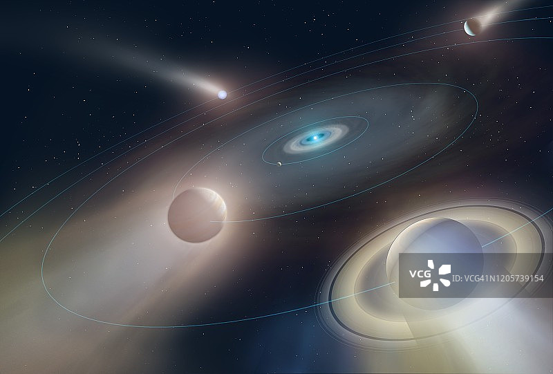 太阳系插图图片素材