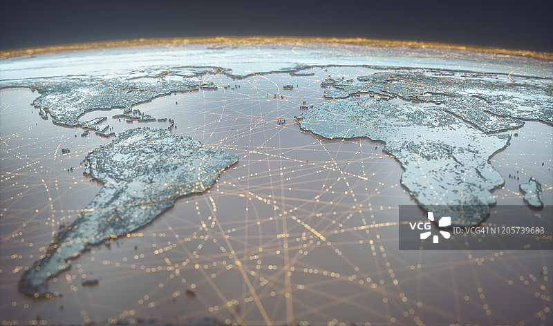 全球互联互通插画图片素材