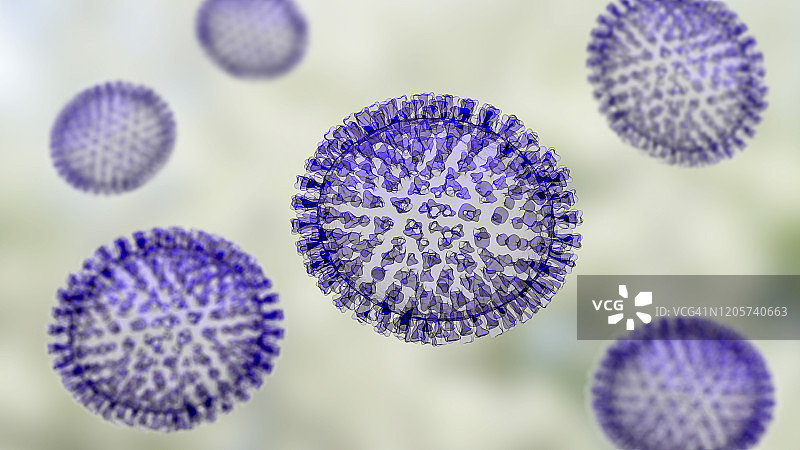 流感病毒图图片素材