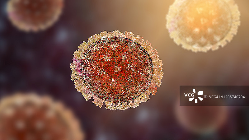 流感病毒图图片素材