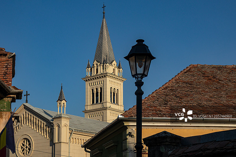 锡吉什瓦拉古镇，特兰西瓦尼亚，罗马尼亚图片素材