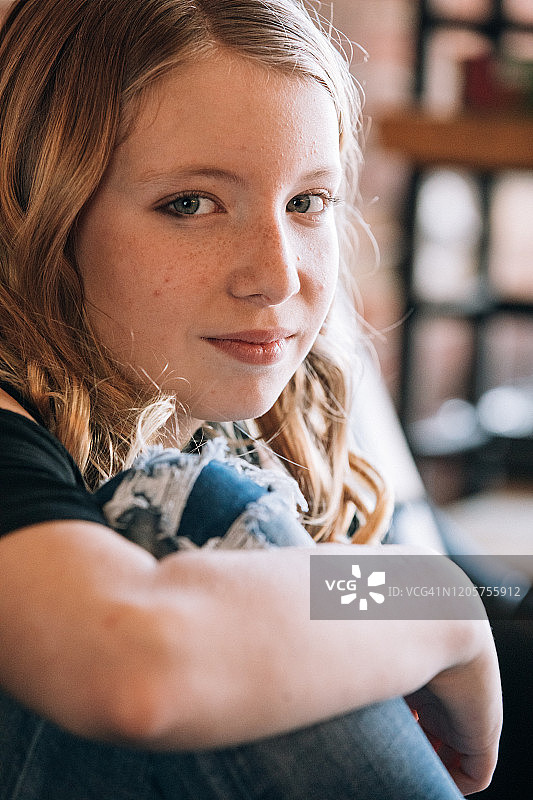 少女特写肖像图片素材