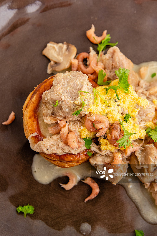 鸡肉酥盒菜肴图片素材