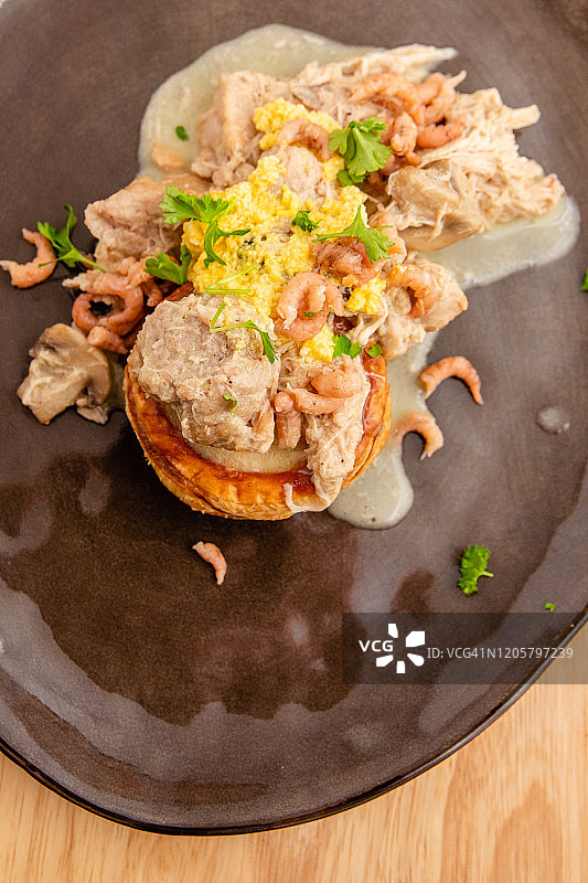 鸡肉酥盒菜肴图片素材