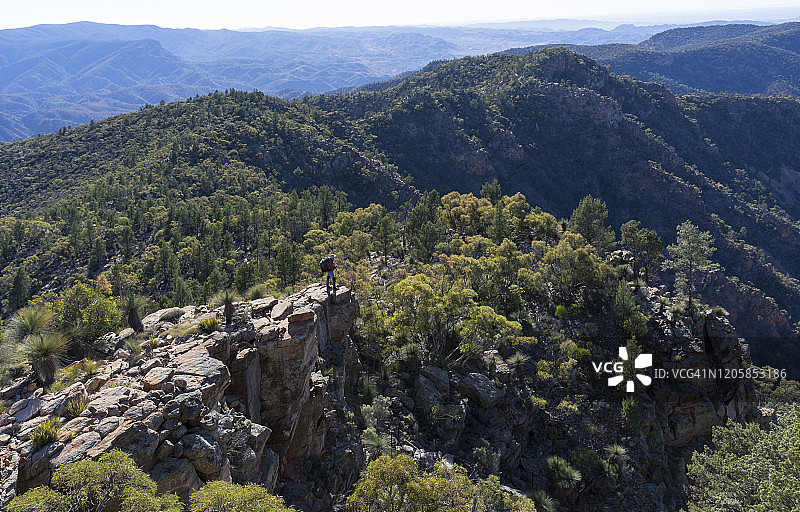澳大利亚甘蒙山脉徒步旅行者图片素材