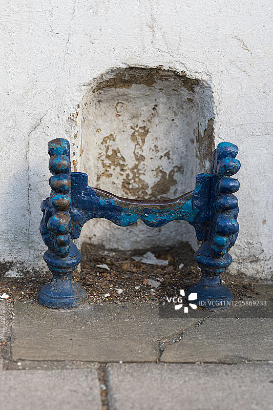 英格兰牛津街道上的刮鞋器图片素材