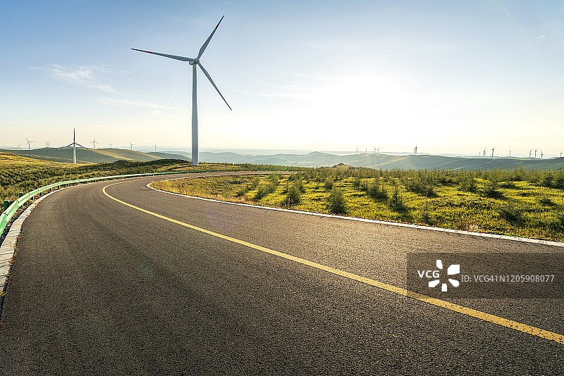 风力涡轮机图片素材