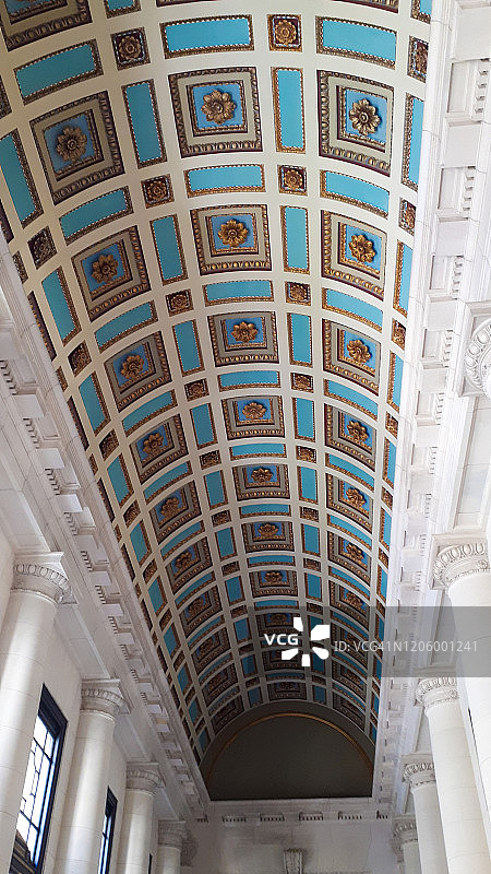 古巴哈瓦那：翻新后的国会大厦内部图片素材