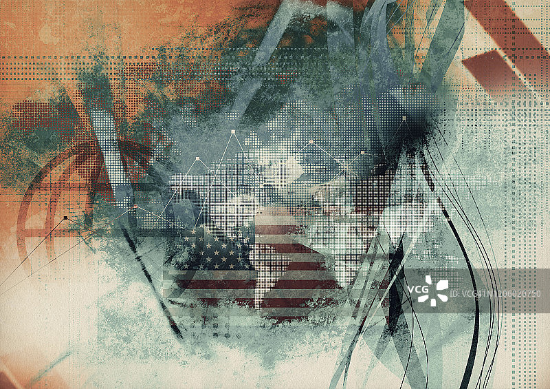 美国图形插画图片素材