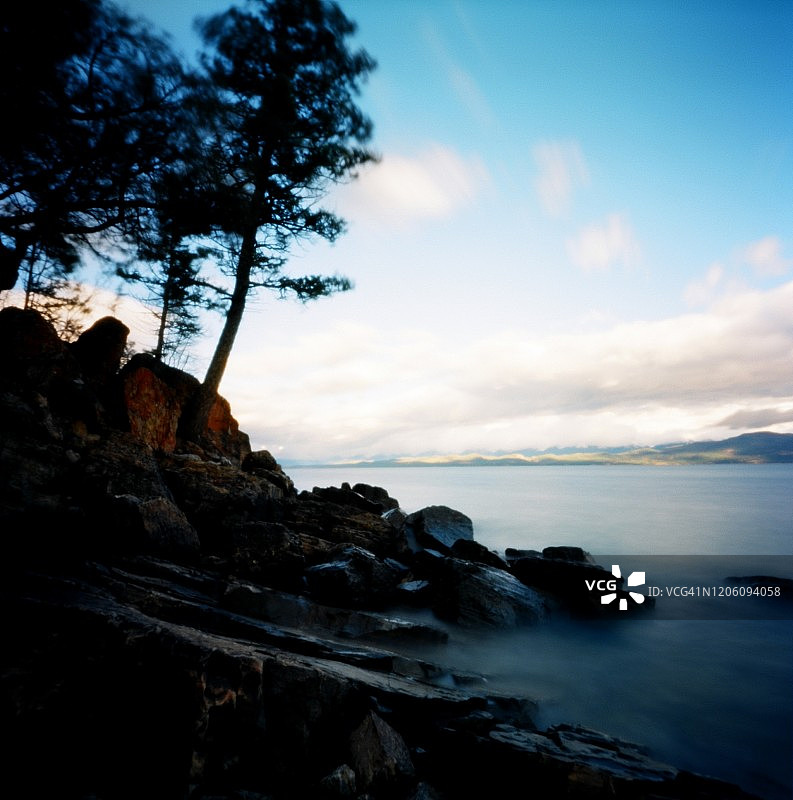 蒙大拿州湖泊图片素材