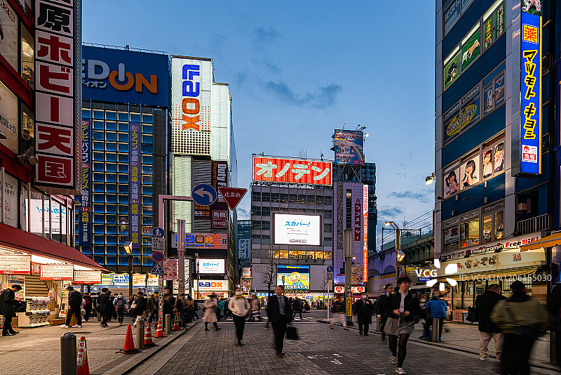 日本东京秋叶原电器街图片素材