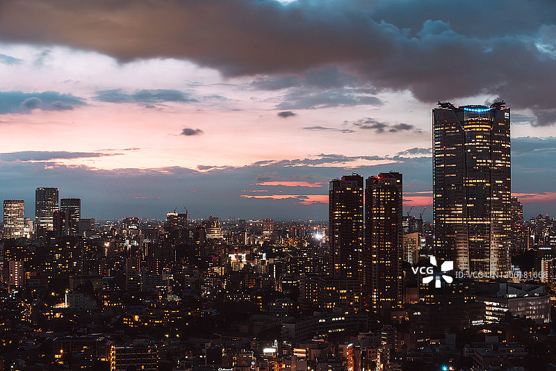 东京夜景图片素材