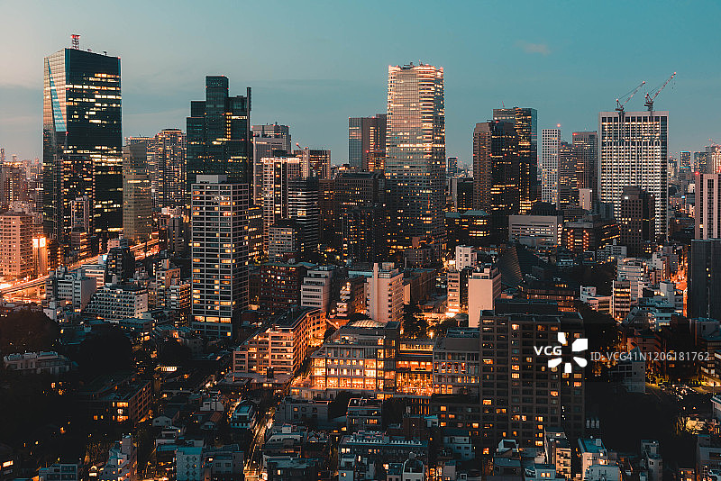 东京夜景图片素材
