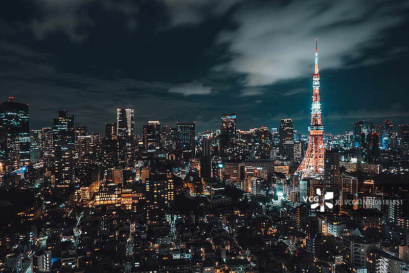 东京夜景图片素材