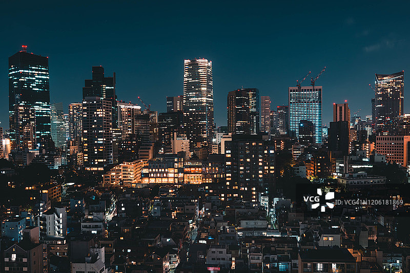 东京夜景图片素材