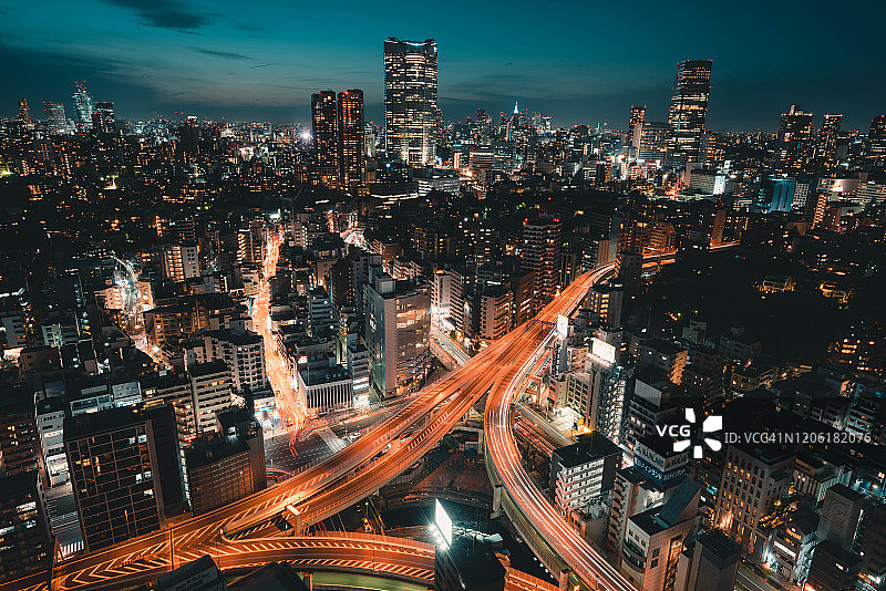 东京夜景图片素材