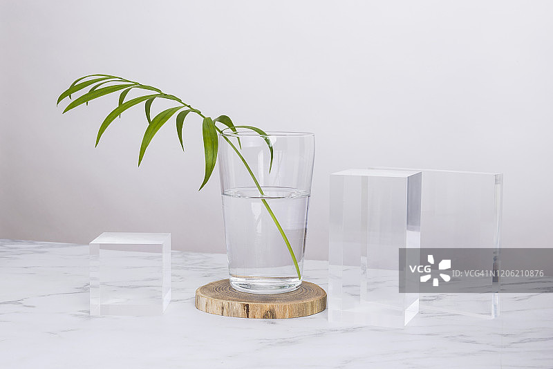 大理石和棕榈树图片素材