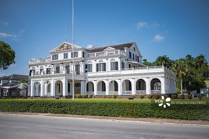 苏里南帕拉马里博总统府图片素材