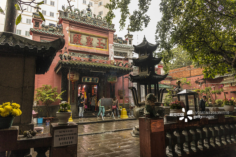越南胡志明市玉皇殿或福海寺图片素材
