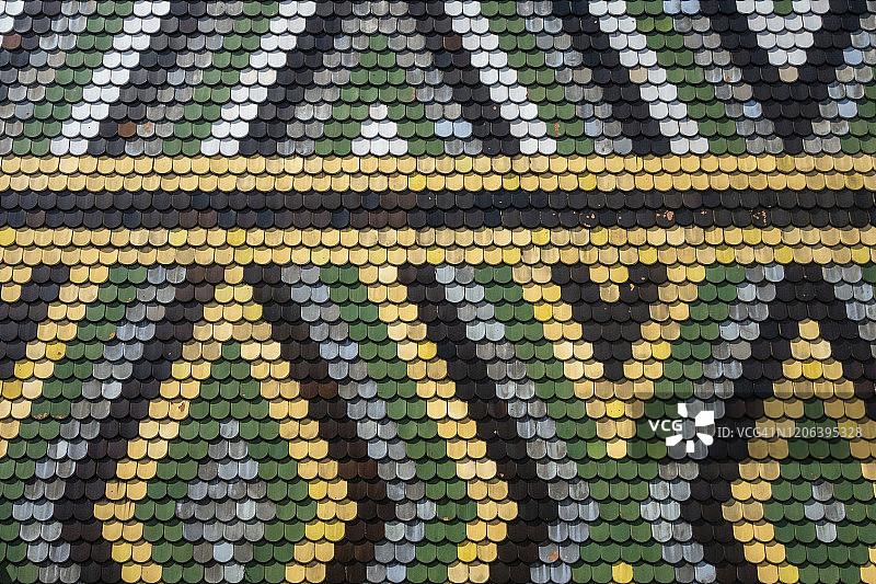 奥地利首都维也纳，圣斯蒂芬大教堂屋顶图片素材