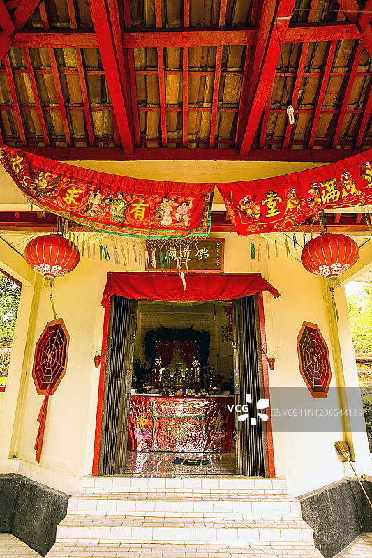 印度尼西亚勿里洞岛华人寺庙图片素材