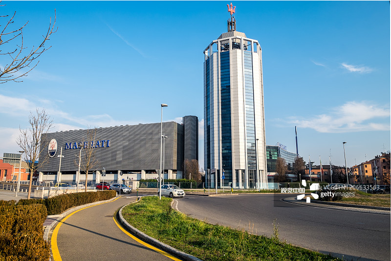 玛莎拉蒂工厂总部外景图片素材