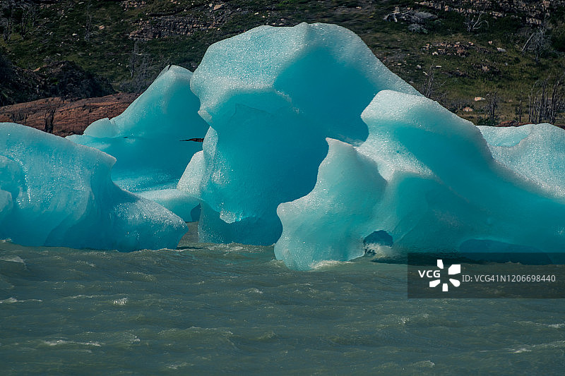 智利灰色冰川图片素材