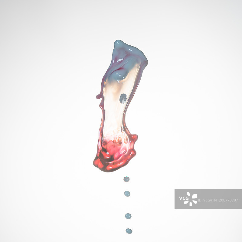 高速摄影：红白牛奶飞溅瞬间图片素材