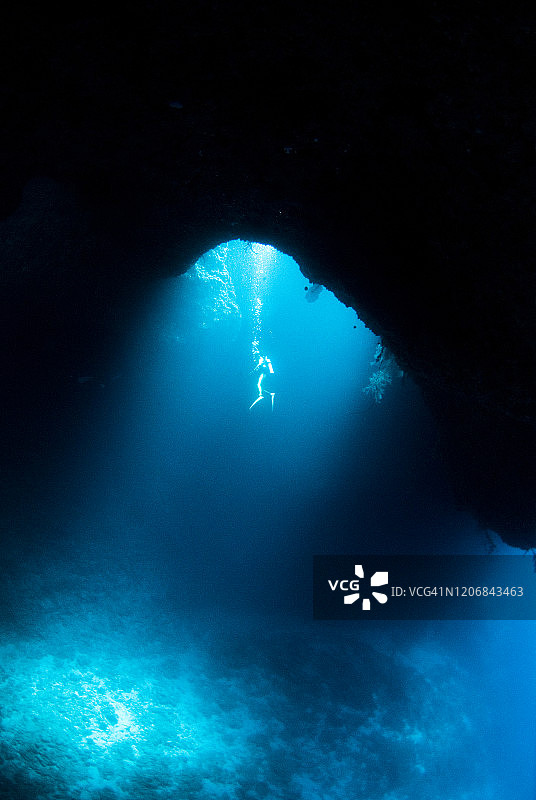 帕劳蓝色洞穴图片素材